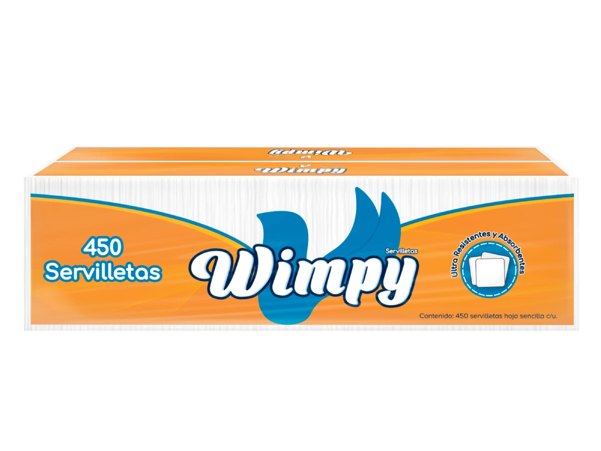 Servilleta Wimpy 450 piezas 